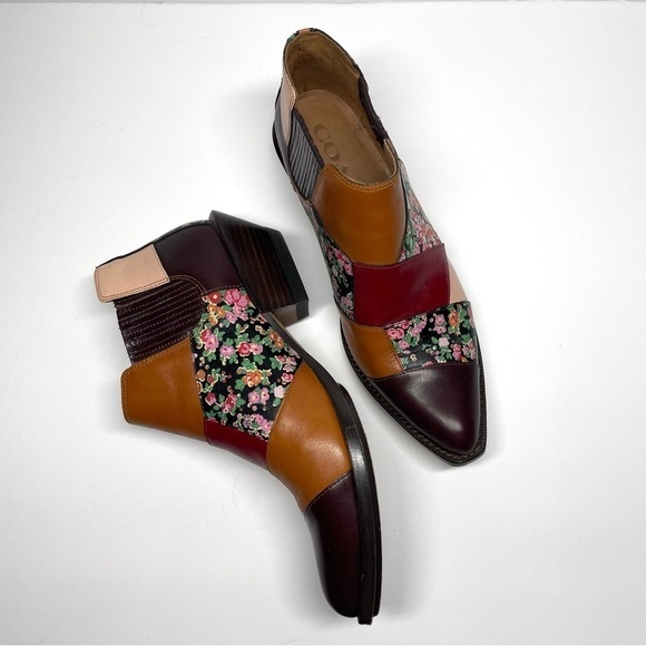 Coach Patchwork Bandit Leather Booties - Picture 2 of 8